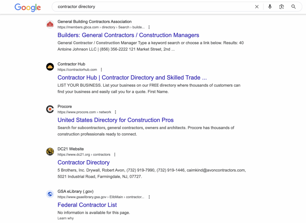 Johnson Jones group for marketing strategies for contractors